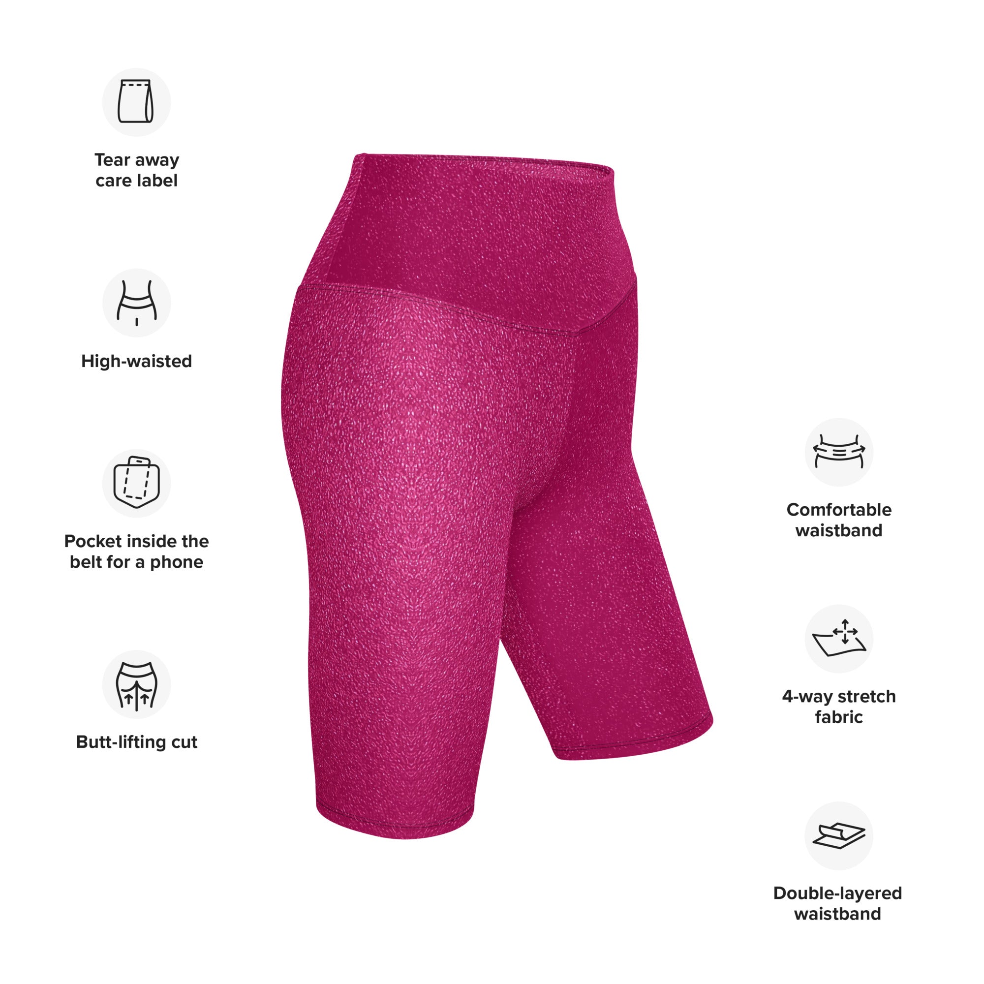 Barbie Hot Pink Shine Biker Shorts